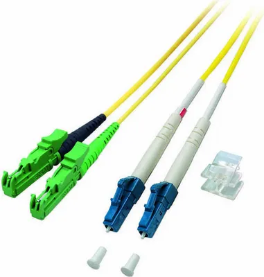 Produktbild von Patchkabel LWL Duplex OS2 (Singlemode, 9/125) E2000®-APC/LC, 5m, Good Connections®