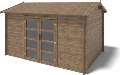 Produktbild von Gartenhaus, Gerätehaus 12m2 - 4x3m - 28mm - Imprägniert
