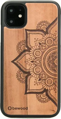 Produktbild von Holzhülle für iPhone 11 MANDALA APFELBAUM