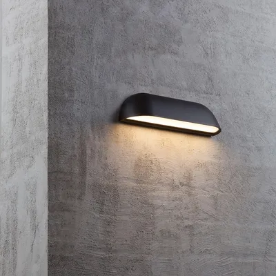 Obrázek produktu pro Nordlux 84081003 Přední nástěnné LED svítidlo 10W kovové černé IP44 vodotěsné