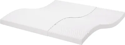 Image de Matelas en mousse blanc 200x200 cm 7 zones dureté 20 ILD