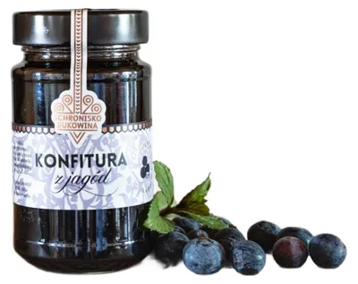 Zdjęcie produktu dla Konfitura z jagód 250g - Schronisko Bukowina
