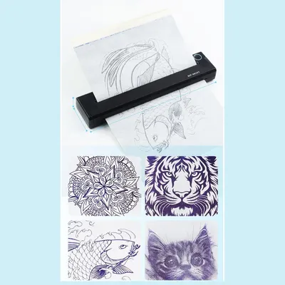 Immagine prodotto di Stampante per stencil - Stampante per tatuaggi a stencil - Stampante per trasferimento - Stampante termica - Stampante portatile