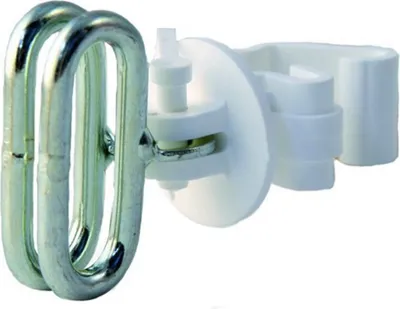 Produktbild von T-Pfostenisolator weiß für Bandanfang, -ende, Stück