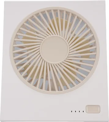 Obrázek produktu pro Stolní ventilátor 4 rychlosti Nastavitelný 180 stupňů náklonu Skládací Tichý silný vítr Mini stolní ventilátor na baterie pro kancelář Ložnice Kempování Bílý