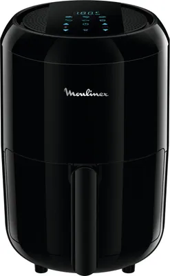 Produktbild von Moulinex EZ3018 Easy Fry Compact Precision Elektrische Fritteuse 2 Personen 6 voreingestellte Modi Touchscreen-Display 1030 W Lebensmittelkapazität 1 5 kg 1 6 l Schwarz Modern