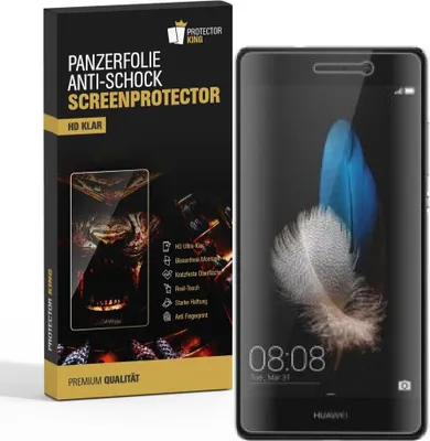 Produktbild von 2x Panzerfolie für Huawei P8 ANTI-SCHOCK Displayschutzfolie Displayfolie HD KLAR