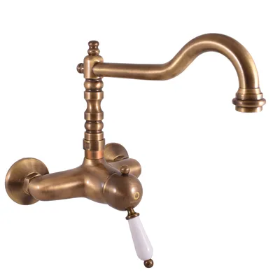Zdjęcie produktu dla Slezák-RAV Bateria umywalkowa/zlewozmywakowa Slezák RAV Labe L502.5/28SM OLD BRASS