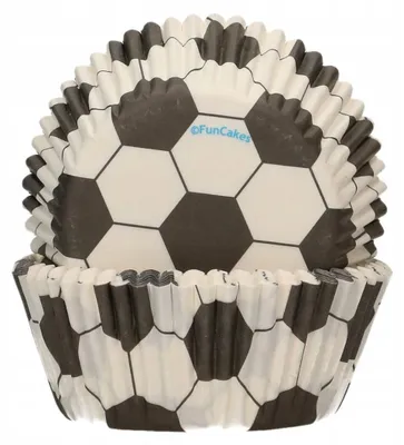 Produktbild von Funcakes - Papierbackformen - Fussball - 48 Stück