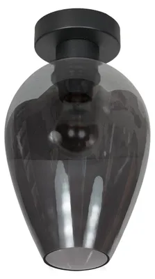 Produktbild von Deckenleuchte - schwarz - Bloeba -  glas metall - Ø 23cm - E27 - 4371ZW - Steinhauer