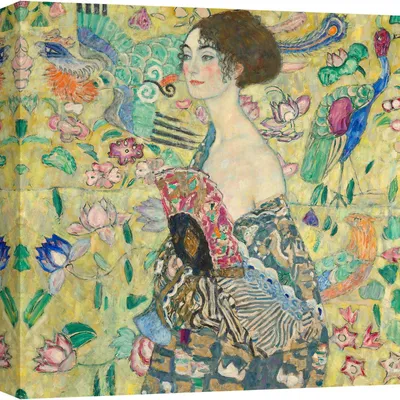 Produktbild von Leinwandbilder Klimt - Frau mit Fächer, 1917-1918 - 50x50 cm