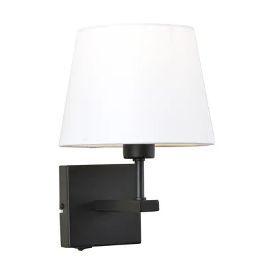 Immagine prodotto di Applique moderna NORTE bianco e nero 1xE27x60W in tessuto, dimensioni: 29x23x23 cm, IP20, Italux