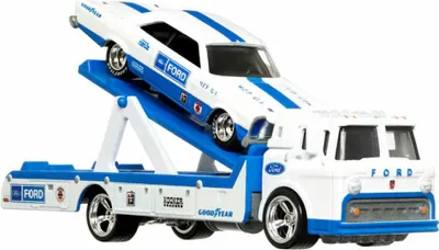 Produktbild von Hot Wheels Premium Team Transport 2-Pack Assortment, Fahrzeug, 14 Jahr(e), Kunststoff, Metall, Gemischte Farben