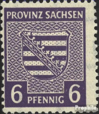Produktbild von Briefmarken Sowjetische Zone (All.Bes.) 1946 Mi 76Y c  postfrisch Provinzwappen