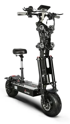 Produktbild von X13 - Elektroroller E-Scooter - 2x4000 W Doppelmotor - 60V 50Ah Akku - Reichweite 60–80 km - 33 cm Reifen - Mit Sitz - Klappbar - Weiß