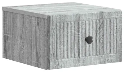 Zdjęcie produktu dla Wisząca Szafka Nocna z szufladą Szary Sonoma 33 x 34,5 x 20 cm