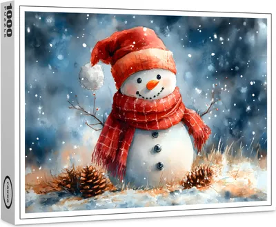Image de puzzle premium raxxa "Snowman", 1000 pièces