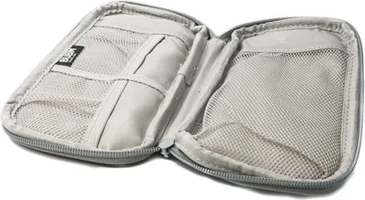 Produktbild von Schutztasche gepolstert wasserfest Tasche Case in Grau für Powerbank Kopfhörer