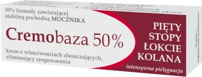 Produktbild von CREMOBAZA 50% Urea Creme mit Peeling-Eigenschaften zur Beseitigung von Keratosen 30g