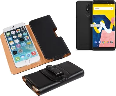 Produktbild von K-S-Trade Schütz-Hülle Handy-Hülle kompatibel mit Wiko View Lite Holster Gürtel-Tasche Schutzhülle Handy-Tasche Smartphone Case Seitentasche