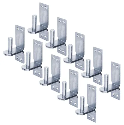 Zdjęcie produktu dla Alberts 823788 Wspornik na płytce, hak DII, ocynkowany na niebiesko, rozstaw Ø16 mm, płytka 113 x 40 mm, zestaw 10 szt