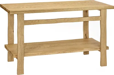 Produktbild von OFICIO Doppelwaschtisch, 140 cm breit, auf Beinen aus massiver Eiche