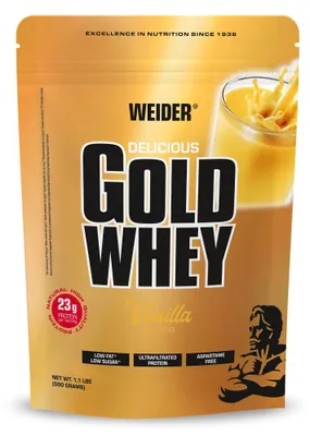 Image de Whey protéine - Weider - Gold Whey (500g) - Saveur Vanilla