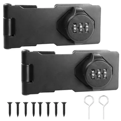 Image de Lot de 2 serrures à combinaison à 4 chiffres, idéales pour valises et armoires