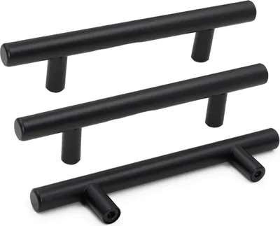 Produktbild von 15 Stück Möbelgriffe Schwarz 96mm Schrankgriffe Schwarz Griffe für Küchenschränke Türgriffe Küche Möbelgriffe Edelstahl Küchengriffe Schwarz Griffe Möbel Schwarz