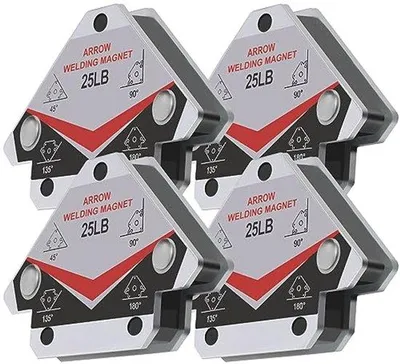 Produktbild von Famanu Lasmagnet Set von 4 - 11,3 kg Haftkraft für effizientes Schweißen