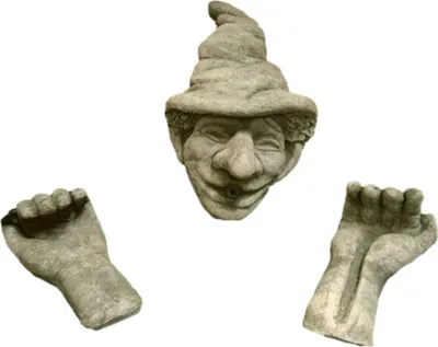 Produktbild von Schöner Wasserspeier Gnom aus Steinguss Frostfest Witterungsbeständig DE-504