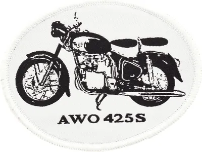Zdjęcie produktu dla Naszywka, latka "AWO 425 S" 90x68mm