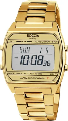 Produktbild von Boccia 3738-08 Digitaluhr Titan Goldfarben