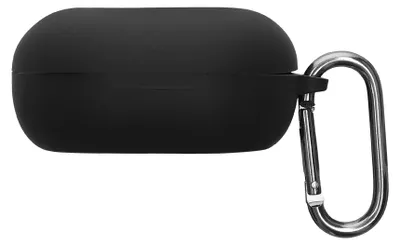 Obrázok produktu pre Ochranné puzdro kwmobile pre SteelSeries Arctis Gamebuds – silikónové puzdro z TPU pre nabíjacie puzdro slúchadiel – odolné puzdro s karabínou – čierne