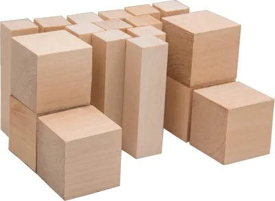 Produktbild von Hölzerne Schneidblöcke Set von 18 für Holzschnitzerei und Handwerk