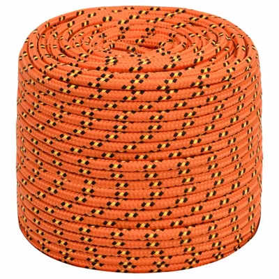 Image de vidaXL Corde de bateau orange 6 mm 100 m polypropylène