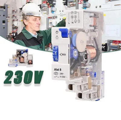 Produktbild von Für ALST8 Treppenlicht Zeitschalter Automat Zeitschaltuhr Zeitschalter 16A 230V Treppenlichtzeitschalter