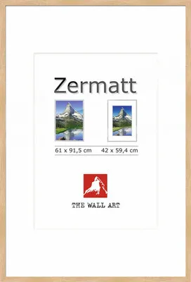 Produktbild von Posterrahmen MDF Zermatt Eiche-Optik 61x91,5 cm