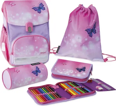Produktbild von EBERHARD FABER Schulranzen-Set EFAlino Schmetterling II 4-teilig