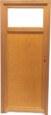 Image de Porte De Service Bois Pagos, H200 x L80 p.Gauche Cotes Tableau