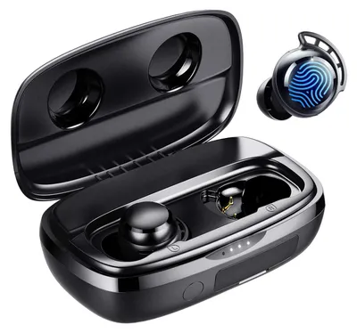 Productafbeelding van Draadloze oordopjes - Bluetooth 5.2 - 100 uur speeltijd - Ipx7 waterdicht - Zwart