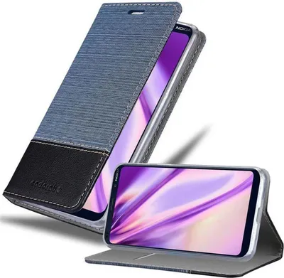 Produktbild von Cadorabo Hülle für Nokia 9 PureView Schutzhülle in Blau Handy Hülle Etui Book Case Cover