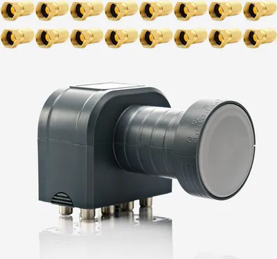 Produktbild von PremiumX Set DEK 818 Octo LNB Direktanschluss 8 Teilnehmer mit 16x F-Stecker
