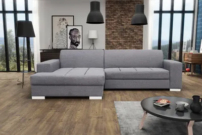 Produktbild von Ecksofa Eckcouch L-Form Sofa Schlafsofa LUBERO sawana 05 links mit Schlaffunktion und Bettkasten