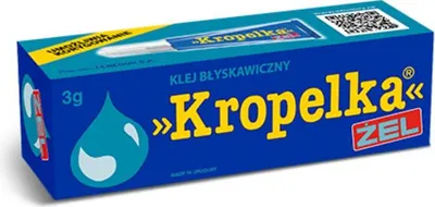 Obrázek produktu pro Vteřinové lepidlo Kropelka gel 3g