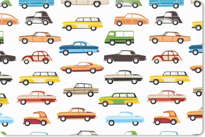 Produktbild von MuchoWow® Mauspad Mousepad Muster - Auto - Retro - Jungen - Kinder - Kind 27x18 cm - Mousepads - Maus Mat - Pad - Mausunterlage - Büroartikel - Desk Matten