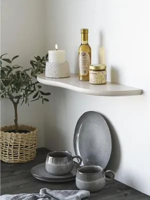 Produktbild von Wandboard >Botta< in Beige, MDF - 57x2,5x19cm (BxHxT)