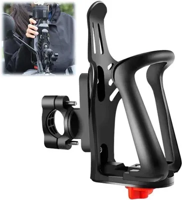 Image de Porte-gobelet universel pour vélo et moto - Porte-gobelet réglable pour guidon et cadre