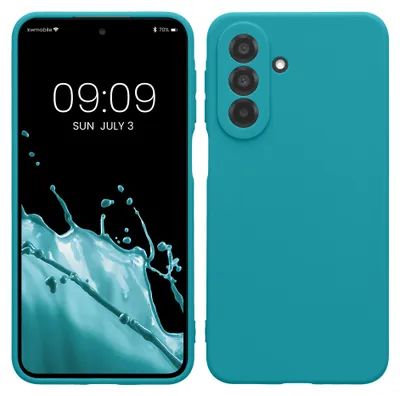 Produktbild von kwmobile Handyhülle für Samsung Galaxy A27 5G Hülle - weiches Handy Silikon Case - Schutzhülle Cover - Petrol matt