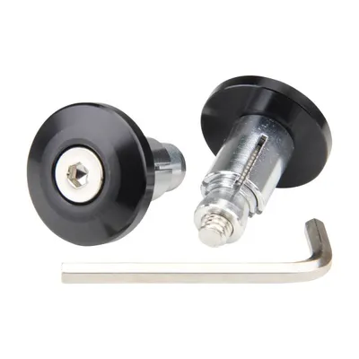 Produktbild von Lenkerenden Lenkergewichte Vibrationsdämpfer schwarz für Motorrad Moped Roller ATV